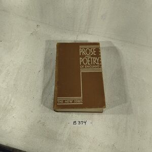 1935 First PROSE and POETRY of ENGLAND by McGraw Illustrations Wiser